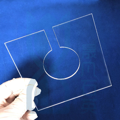 Op maat gemaakte doorzichtige UV-gesmolten silicaplaat voor UV-LED-lamp