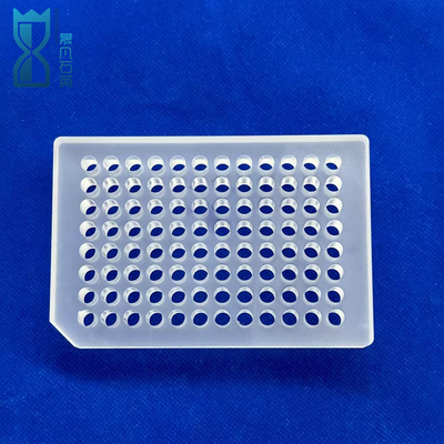 Op maat gemaakte doorzichtige optische kwarts 96 Well Plate hoge temperatuur corrosiebestendig