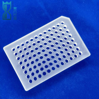 Op maat gemaakte doorzichtige optische kwarts 96 Well Plate hoge temperatuur corrosiebestendig