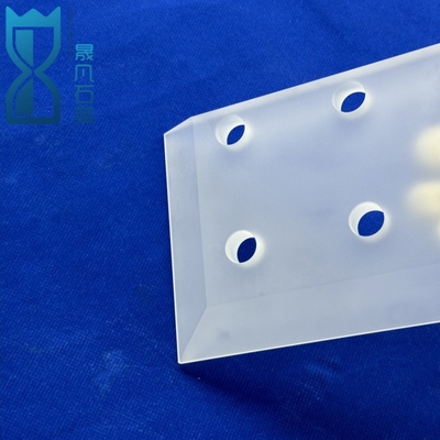 Op maat gemaakte glazen ronde bevroren plaat met laserperforated quartz disk quartz plaat