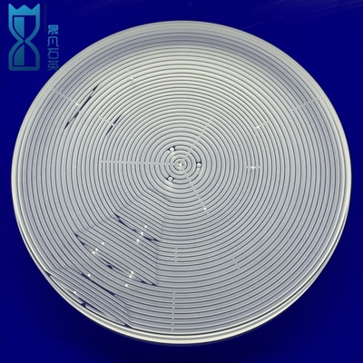 Fabriek Custom High Precision Slotted Quartz Sheet Drilling Fused Quartz Transparent Gepolijst