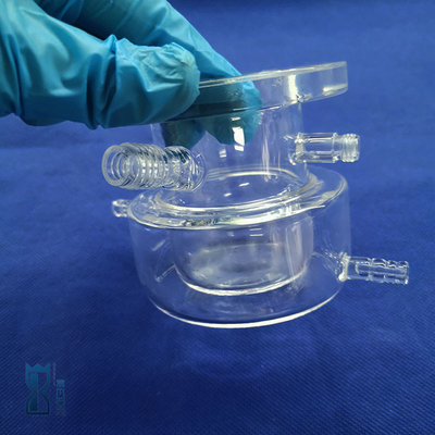 Laboratorium kwartsreactor Korrosiebestendigheid bij hoge temperatuur 50 ml 100 ml 150 ml