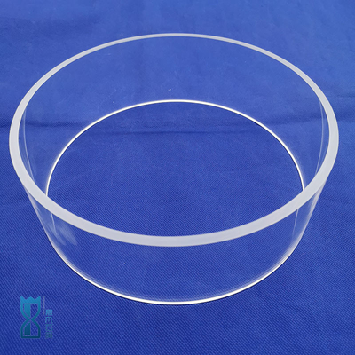 Fabriek op maat hoge temperatuur bestand kwartsglas buis kwartsglas ring