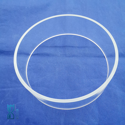 Fabriek op maat hoge temperatuur bestand kwartsglas buis kwartsglas ring