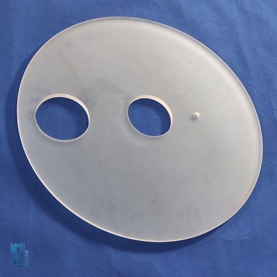 Laboratorium speciaal corrosiebestendig kwarts gepolijst chip kwarts punch sheet gesmolten kwarts
