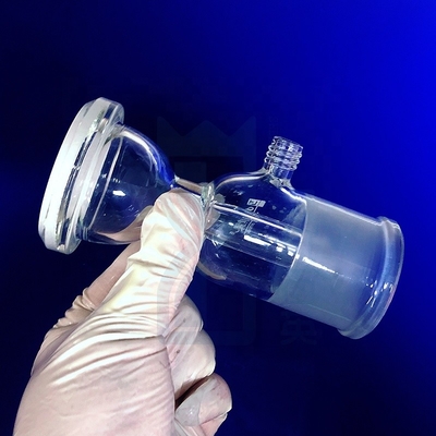 Laboratorium speciaal hoge temperatuur corrosiebestendig kwartsinstrument kwartscontainer