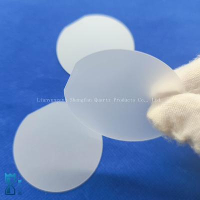 Fabriek Custom Cassette Eenzijdige gepolijste schijf Frosted Quartz Glas Ultra-dunne plaat Quartz Plaat