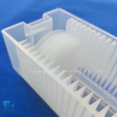 Fabriek Custom Cassette Eenzijdige gepolijste schijf Frosted Quartz Glas Ultra-dunne plaat Quartz Plaat