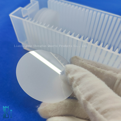 Fabriek Custom Cassette Eenzijdige gepolijste schijf Frosted Quartz Glas Ultra-dunne plaat Quartz Plaat