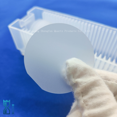 Fabriek Custom Cassette Eenzijdige gepolijste schijf Frosted Quartz Glas Ultra-dunne plaat Quartz Plaat