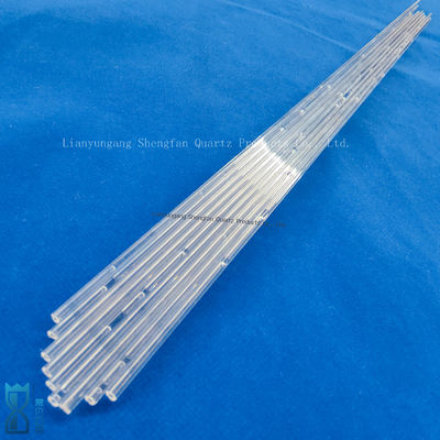 Fabrieksproducten, hoogtemperatuurbestendige kwartsglasbuis met 99,99% SiO2-zuiverheid en een werktemperatuur van 1100 °C