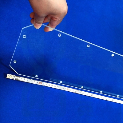Fabriek met hoge lichtdoorlatendheid Persoonlijke laser geperforeerde kwarts glasplaat gesmolten kwarts