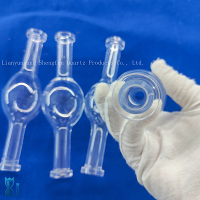 Op maat gemaakt glas met hoge prestaties, geblazen, pools, transparant, kwartsinstrument, een bal droogbuis