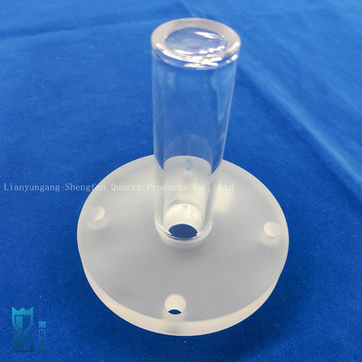 Op maat gemaakte corrosiebestendige poetspunct Quartz flensbuis Glasbuis voor wetenschappelijk onderzoek
