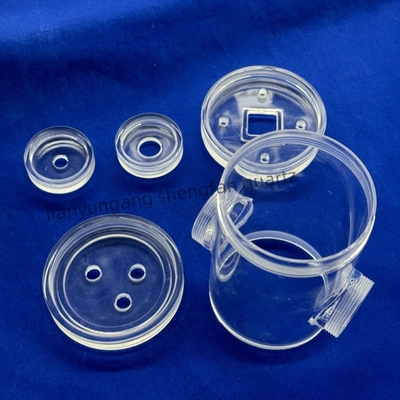 Fabriek Custom High Temperature Corrosion Resistant Transparent Quartz Thread Pipe Quartz Glass Pipe
