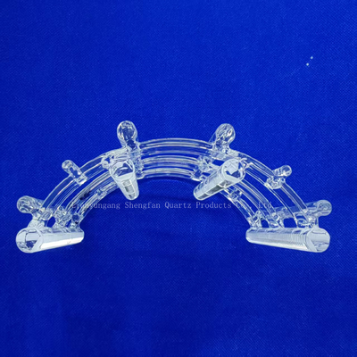 Gepersonaliseerde siliconen wafer reiniging rack kwarts groef boot hoge temperatuur bestand