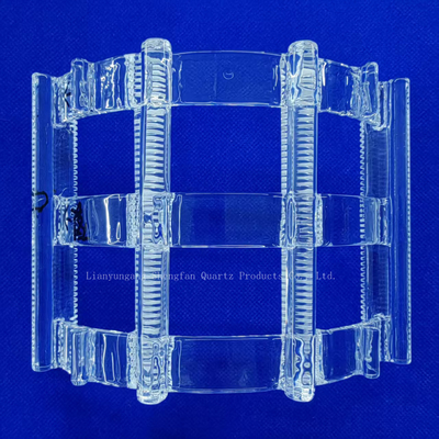 Gepersonaliseerde siliconen wafer reiniging rack kwarts groef boot hoge temperatuur bestand
