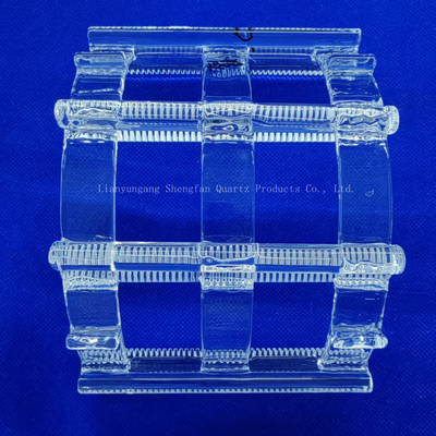 Gepersonaliseerde siliconen wafer reiniging rack kwarts groef boot hoge temperatuur bestand