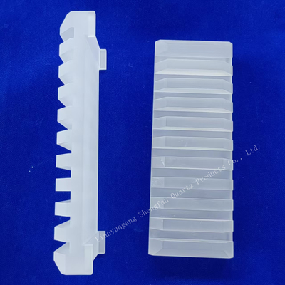 Grote grootte Quartz Isolatie blok Groove Reiniging Ark Factory Custom Corrosion Resistant High Performance