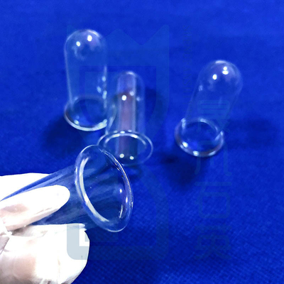 Hoogtemperatuur hoogzuiverheid siliciumkwarts glasbuis kwarts met flenstub Quartz flenstub
