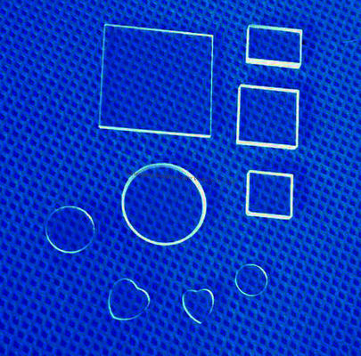 Hoge transparantie 99,99% zuiverheid kwartsglasplaat met 1100℃ werktemperatuur