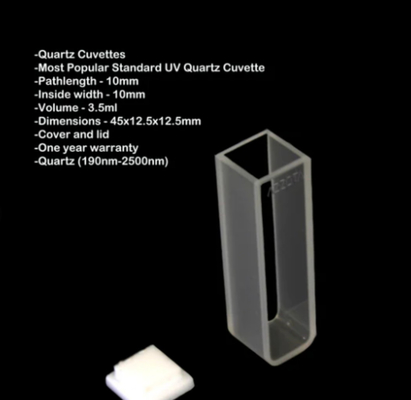 Ultraviolet kwartskubbeltjes 5 ml/10 ml 100% bubbelvrij Compatibel met UV-Vis spectrophotometers