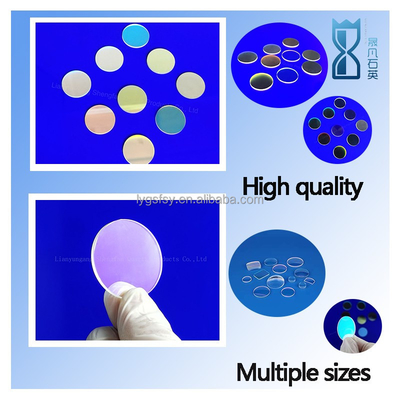 Op maat gemaakte hoogtransparante ultraviolette anti-reflectie film optisch venster kwarts gecoate plaat kwarts glasplaat