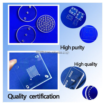 Processing Laser Drilling Transparent Quartz Glass Plate With Hole