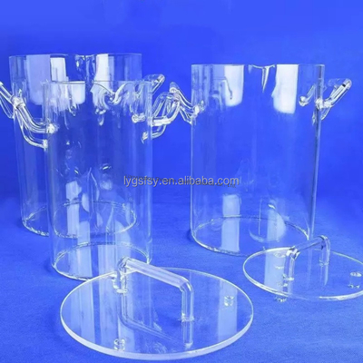 2.2g/cm3 Dichtheid Hoogtemperatuur Corrosiebestendige Doorzichtige Kwartsglasbeker Voor Industrieel Gebruik