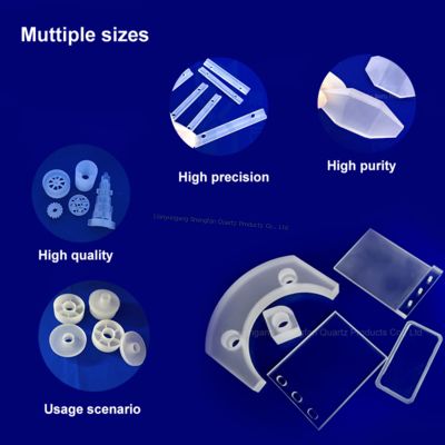Fabrieksproducten Hoogtemperatuurbestendige Corrosiebestendige Transparante Opaque Kwartsglas Speciaal gevormde onderdelen voor monsterondersteuning