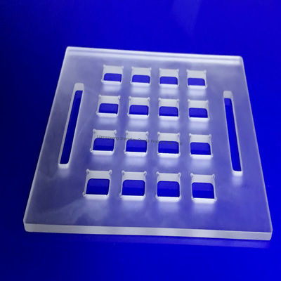 Hoge Zuiverheid SIO2 99,99% Hoge Temperatuurbestendigheid 1100℃ Kwartsglasplaat