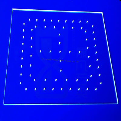 Lasergesneden op maat gemaakte zeer transparante JGS1 JGS2 JGS3 kwartsplaten voor UV LED-reinigers