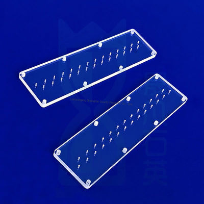 Lasergesneden op maat gemaakte zeer transparante JGS1 JGS2 JGS3 kwartsplaten voor UV LED-reinigers