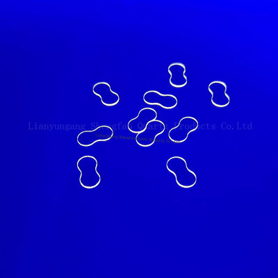 Laser snijden Kleine grootte Ultraviolette transparante gesmolten kwarts glasplaten Voor kamer ramen