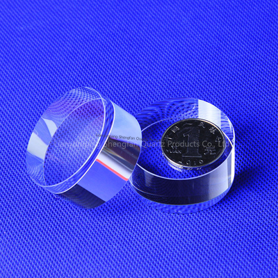 Gesmolten siliciumkwarts glas schijf Premium optische lens kwarts plaat