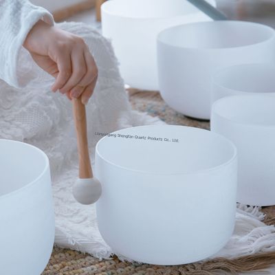 Kristallen Klankschaal Geluid Healing Yoga Meditatie Zingende Kom Perfecte Toevoeging Aan Praktijk