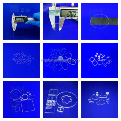 Hoge Temperatuur Gesmolten Silica Kwartsglasplaat Heldere Kwartsglassubstraat Voor UV-lamp