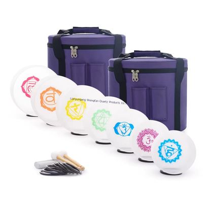 Zuivere Quartz Kristallen Zingende Kom Set met Harmonische Resonantie voor Grondingseffect en Meditatie