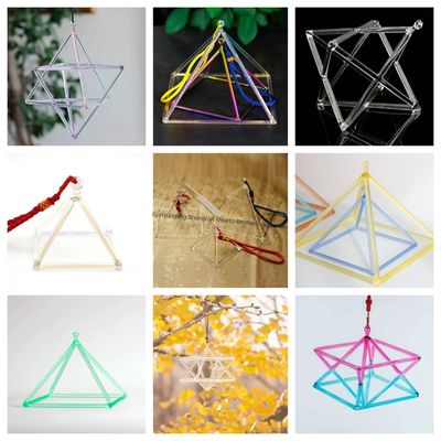 Crystal pyramid natural geometric tripod yoga musical instrument percussion instrument