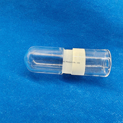 Op maat gesmolten siliciumkwarts glasfles met gewricht