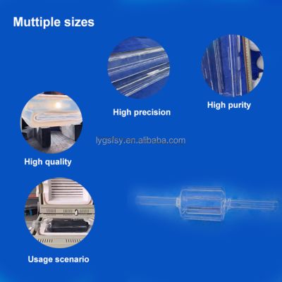 Aanpasbare hoogzuiverheid SIO2 99,99% gesmolten kwartsglasbuis