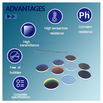 Hoogtransparante 92% Kwartsglasplaat Kwartsgecoate plaat voor UV-lamp toepassingen