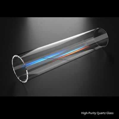 Op maat gemaakte grote diameter hoge temperatuur corrosiebestendig Corrosiebestendig kwartsglasovenbuis