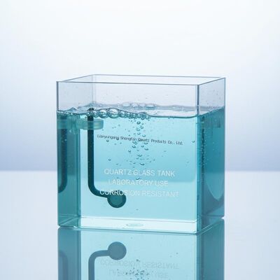 Hoog doorlaatbare, corrosiebestendige kwartsglasplaat voor laboratoriumgebruik bij hoge temperatuur