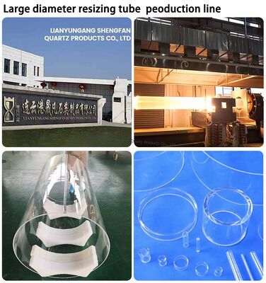 Hoogtemperatuurbestendige corrosiebestendige kwartsglasbuis met goede elektrische isolatie