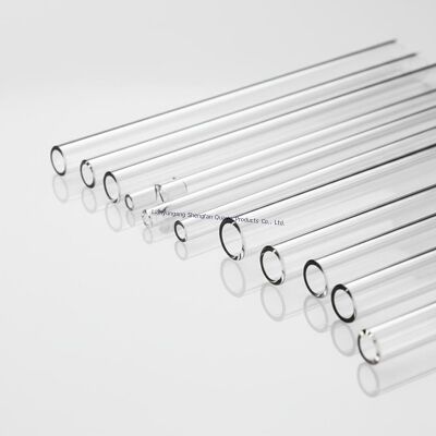Thermisch stabiele buis van helder kwartsglas zonder luchtbel en hoge lichtdoorlatendheid