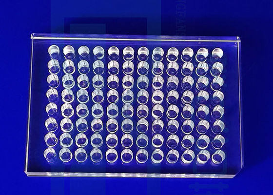 Precisieglas die Laser machinaal bewerken die Transparante Gesmolten het Kwartsplaat boren van de Kiezelzuurplaat