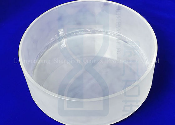 Glas dat van de de Cilinderprecisie van het kwarts het Glazen buis Berijpte Glas Kwarts machinaal bewerkt Cilinder van het Beide Einden de Open Glas