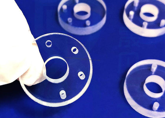 Hoge precisie JGS1 JGS2 JGS3 Kwartsglasplaat Glaskwartsplaat CNC-proces Gesmolten siliciumkwartsglas schijf