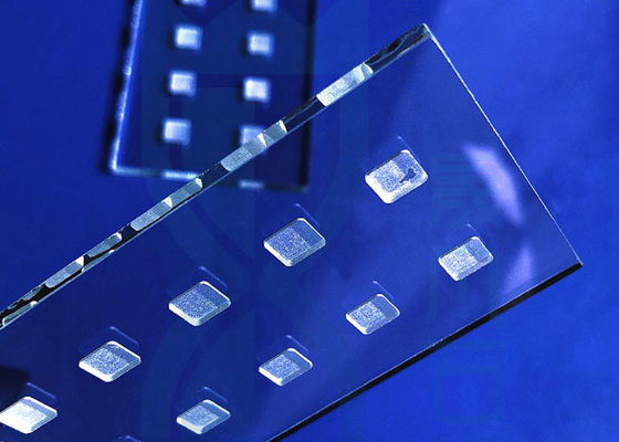 De naar maat gemaakte CNC Geperforeerde Plaat van het Kwartsglas